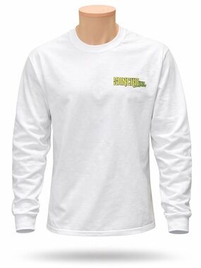 Sancho Inc White Long Sleeve Shirt | Graphic Back Devilish Logo Streetwear Tee 😈